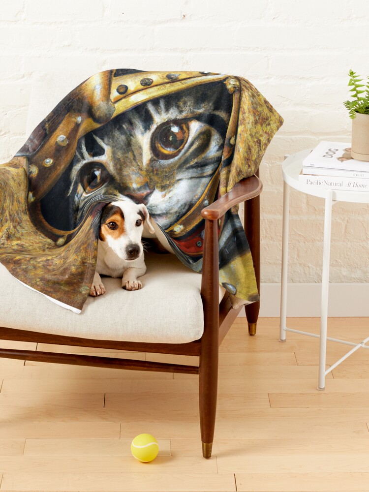 Alternate view of Sir Tanagra the Tabby Pet Blanket