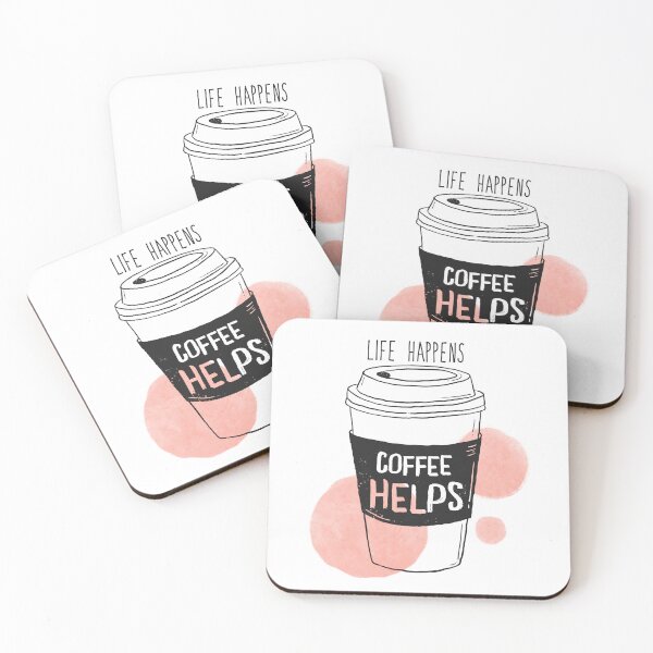 Item preview, Life Happens- Coffee helps designed and sold by Best-Designers.