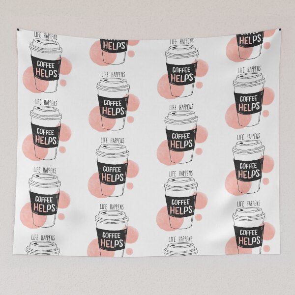 Item preview, Life Happens- Coffee helps designed and sold by Best-Designers.