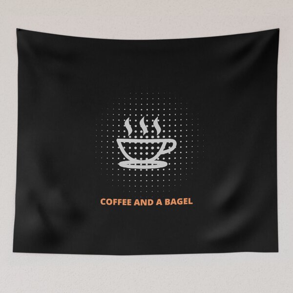 Item preview, Coffee and a bagel designed and sold by The Love Quill.