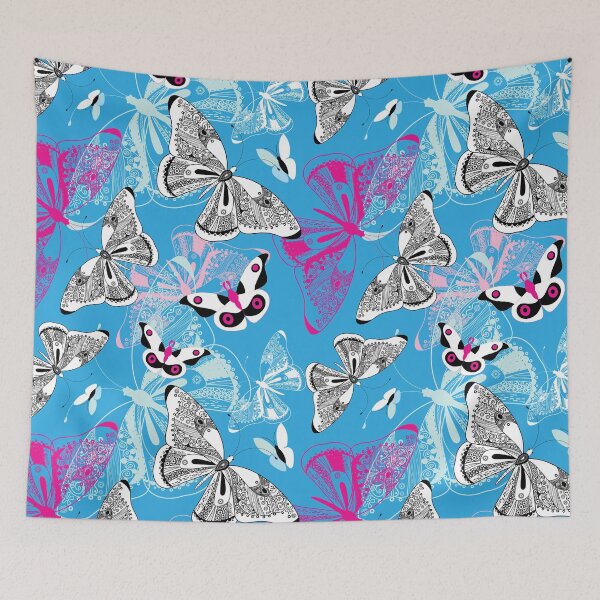 Item preview, Vector ornamental pattern with butterflies designed and sold by Tanor.
