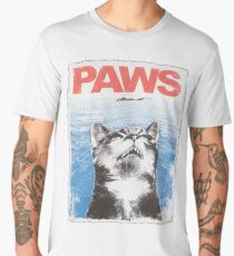 Paws Cat Kitten Meow Parody Cool Tshirt Men's Premium T-Shirt