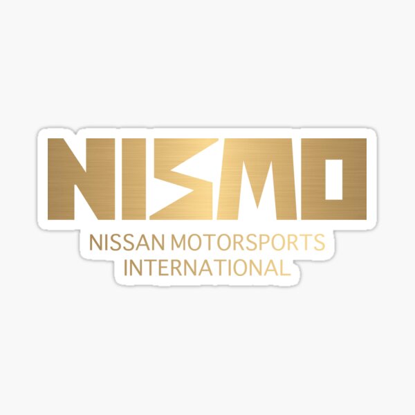 Retro Gold and Black Nismo Nissan Motorsport Logo Sticker