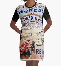 Gran Prix de LACF, Reims, 1959, original vintage poster Graphic T-Shirt Dress