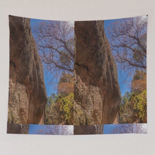 Item preview, Rocky Cliff Formation Amid Colorful Tree Leaves designed and sold by SafariByMarisa.
