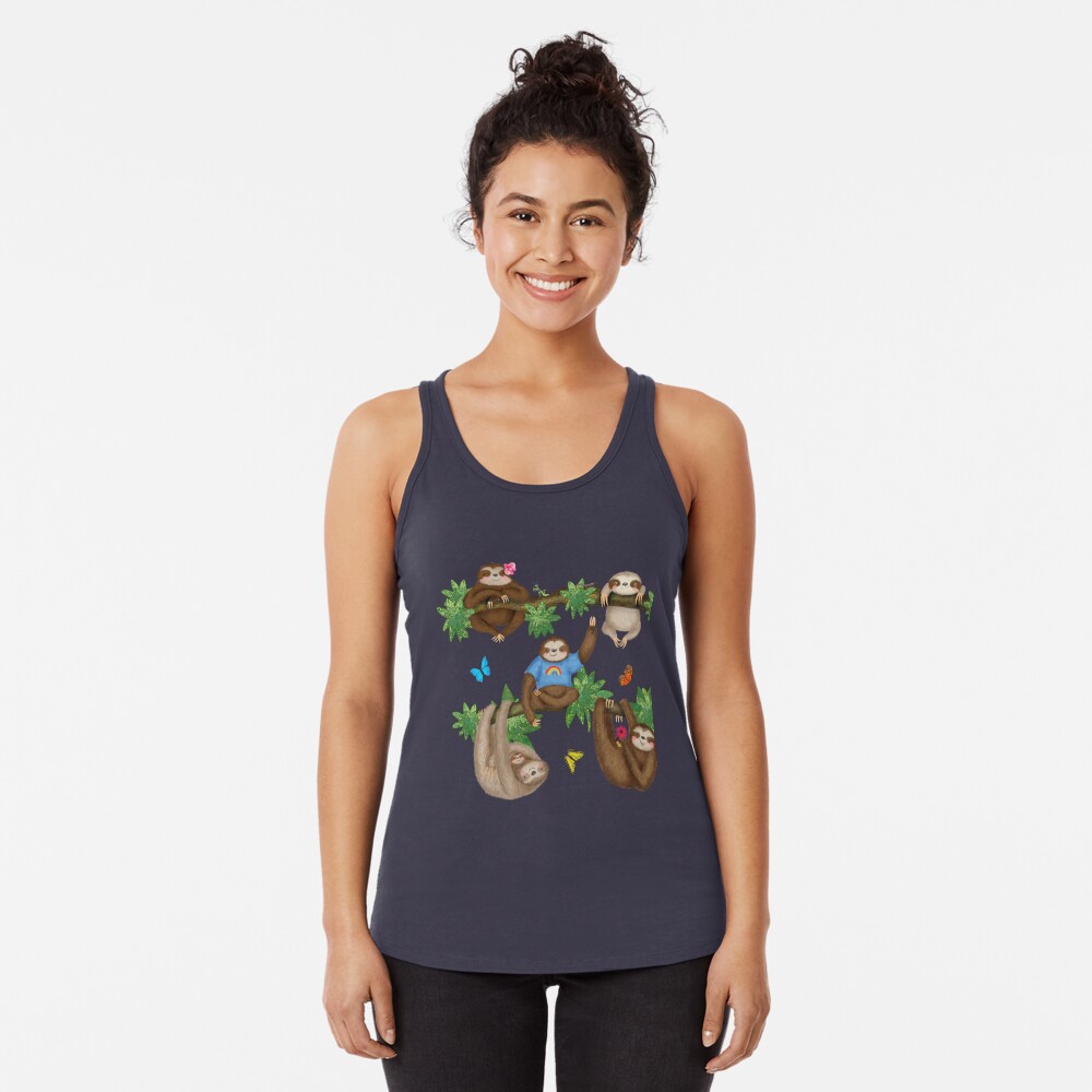 Item preview, Racerback Tank Top designed and sold by leopardynonsens.
