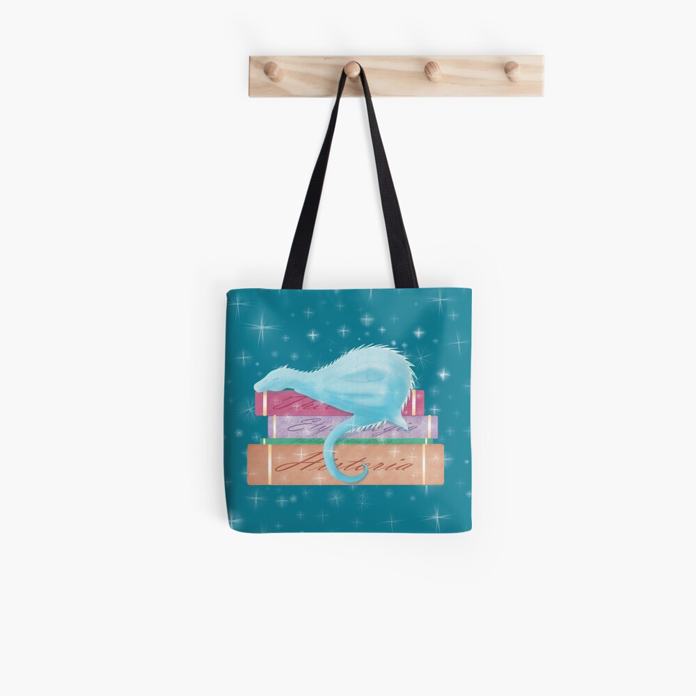 Sleepy Bookwyrm Tote Bag