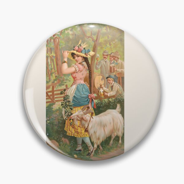 Item preview, Vintage Bock Beer Poster,  White bock [no. 113] (1889) Henry Jerome Schile  -Vintage goat Poster-Bock Beer designed and sold by TeeARTHY.