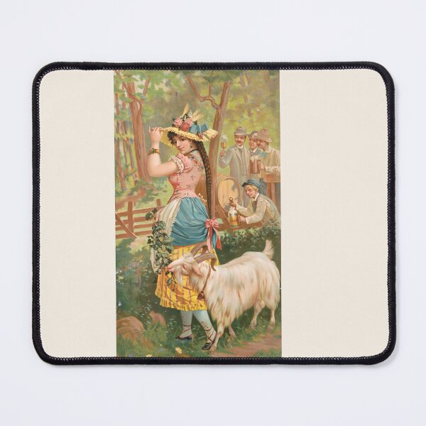 Item preview, Vintage Bock Beer Poster,  White bock [no. 113] (1889) Henry Jerome Schile  -Vintage goat Poster-Bock Beer designed and sold by TeeARTHY.