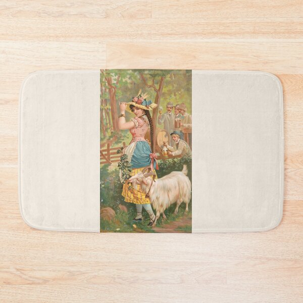 Item preview, Vintage Bock Beer Poster,  White bock [no. 113] (1889) Henry Jerome Schile  -Vintage goat Poster-Bock Beer designed and sold by TeeARTHY.
