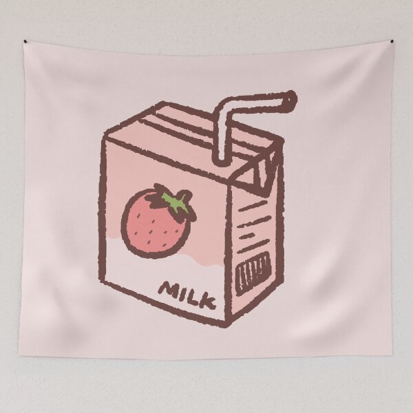 Item preview, Kawaii Strawberry Milk designed and sold by heyminimo.