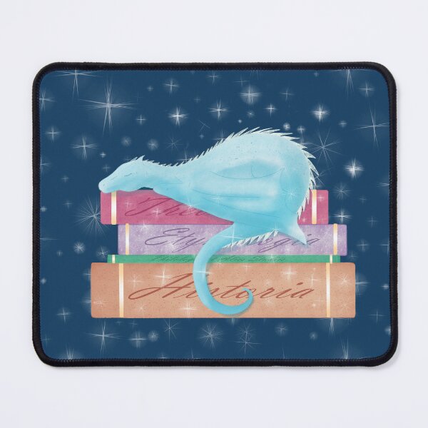 Sleepy Bookwyrm Mouse Pad