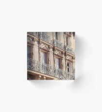 Bonjour - Paris Windows Acrylic Block