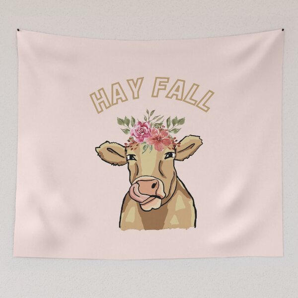 Item preview, hay fall | funny fall quote | cow designed and sold by BloompodDesigns.