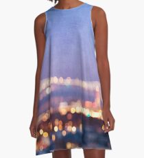 Bay Bridge Glow - San Francisco A-Line Dress