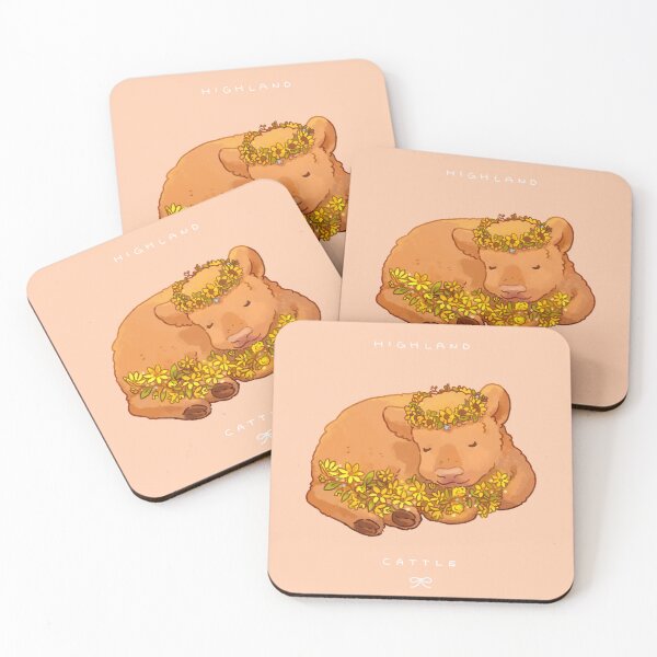 Item preview, Sleepy Highland Cattle designed and sold by You Store.