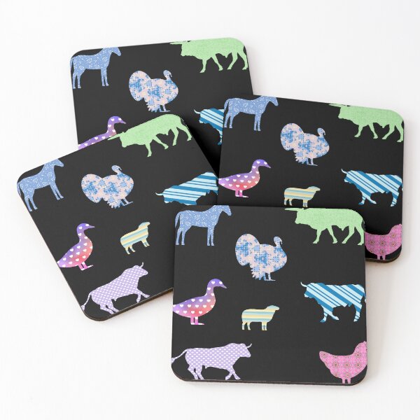 Item preview, Patterned Farm Animals Sticker Sheet designed and sold by Lezbo1986.