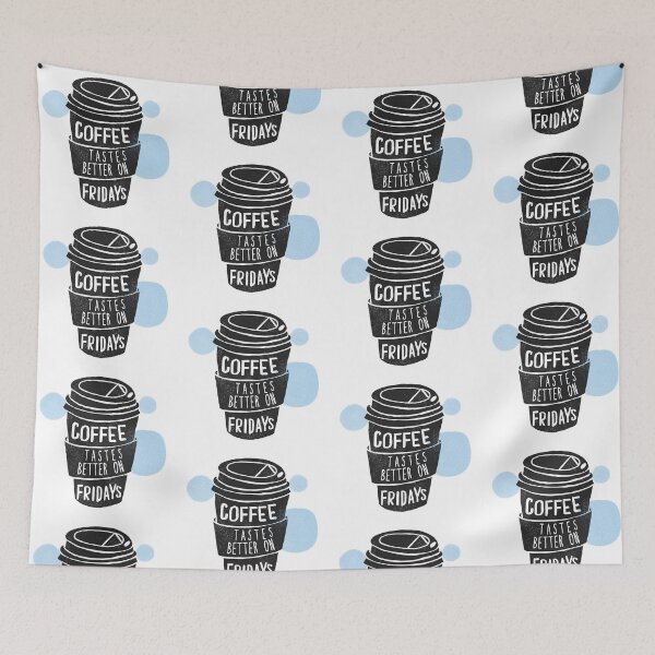 Item preview, Coffee tastes better on fridays designed and sold by Best-Designers.
