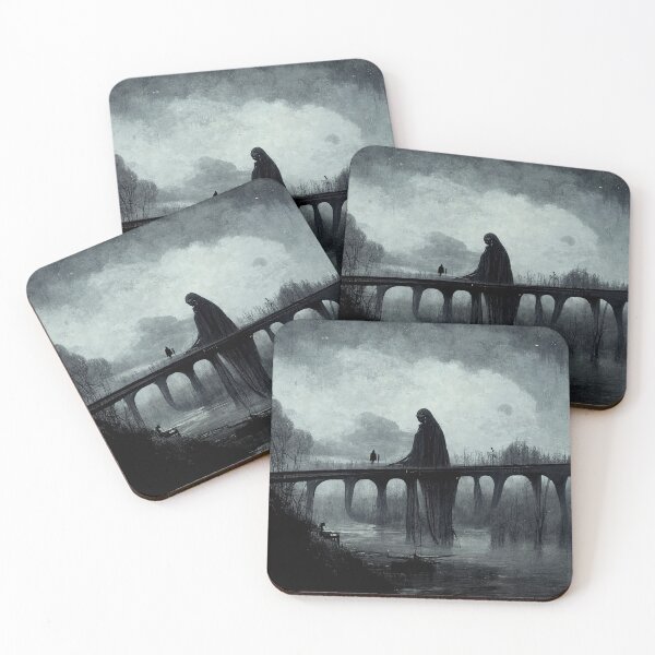 Item preview, Skeleton on The Bridge designed and sold by DarkAgeArt.
