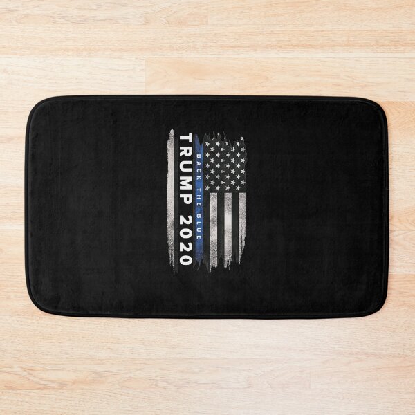 Item preview, Trump Backs The Blue Pro Trump Thin Blue Line Us Flag Police Black Cotton Size S3Xl Love designed and sold by tynondirrq.