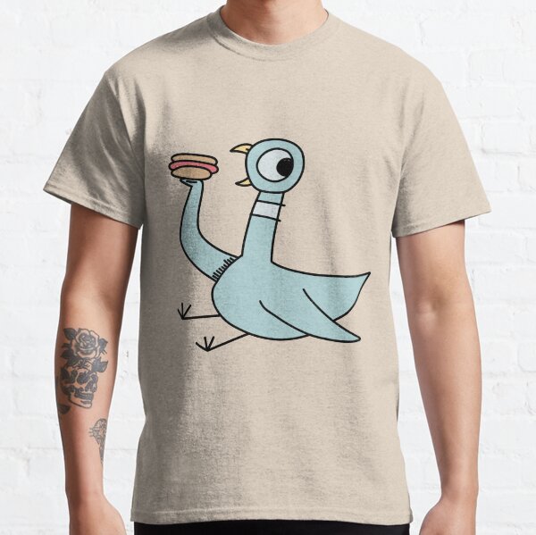 Don't Let The Pigeon with a hotdog fan art Classic T-Shirt