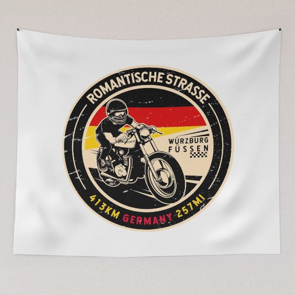 Item preview, Romantische Strasse | Germany | Motorcycle designed and sold by KrisSidDesigns.