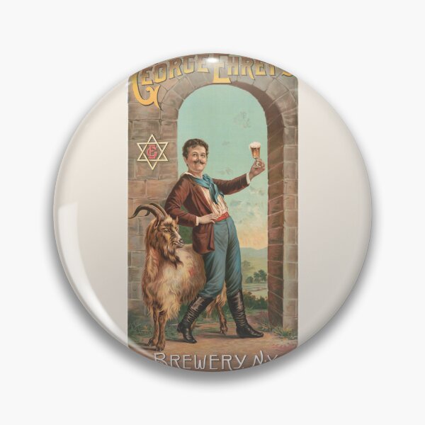 Item preview, Vintage Bock Beer Poster,  George Ehret’s brewery, N.Y. (1890) Henry Jerome Schile  -Vintage goat Poster-Bock Beer designed and sold by TeeARTHY.