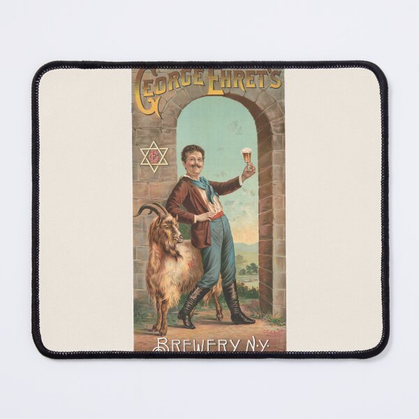 Item preview, Vintage Bock Beer Poster, George Ehret’s brewery, N.Y. (1890) Henry Jerome Schile -Vintage goat Poster-Bock Beer designed and sold by TeeARTHY.