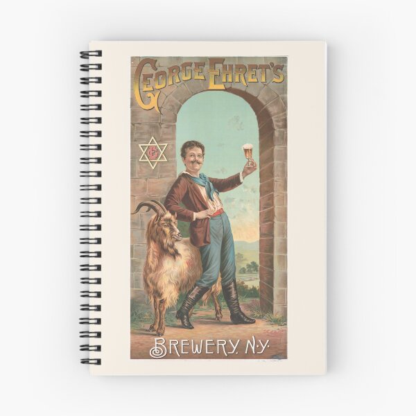 Item preview, Vintage Bock Beer Poster,  George Ehret’s brewery, N.Y. (1890) Henry Jerome Schile  -Vintage goat Poster-Bock Beer designed and sold by TeeARTHY.