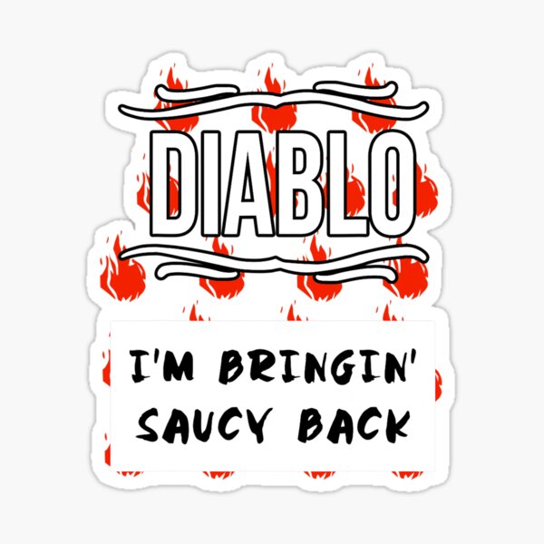 "HOT SAUCES Group Halloween Costumes Taco DIABLO SAUCE" Sticker for