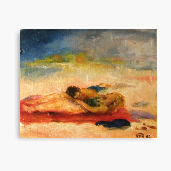 The Beach on Long Island Canvas Print