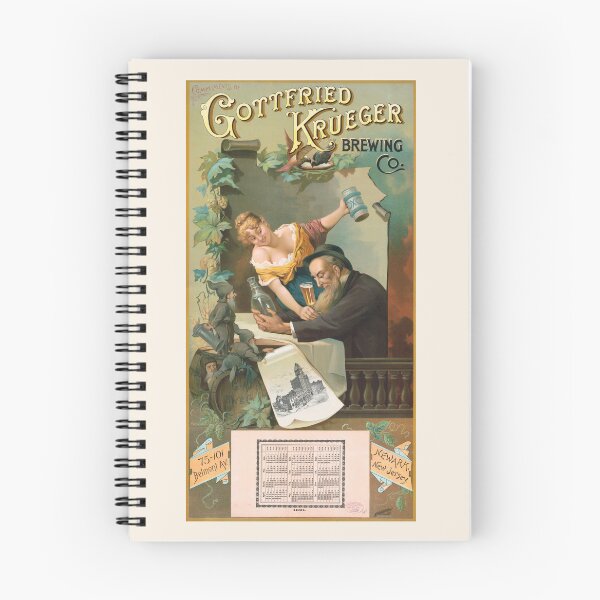Item preview, Vintage Bock Beer Poster, Gottfried Krueger Brewing Co. (1891) Henry Jerome Schile -Vintage goat Poster-Bock Beer designed and sold by TeeARTHY.
