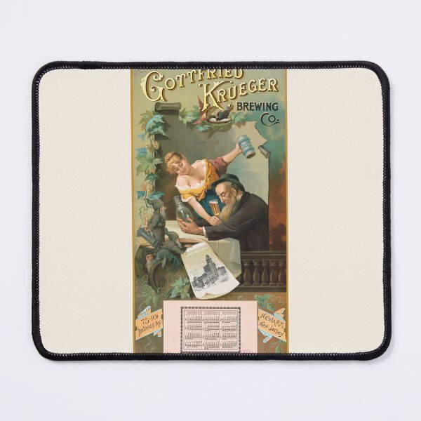 Item preview, Vintage Bock Beer Poster, Gottfried Krueger Brewing Co. (1891) Henry Jerome Schile -Vintage goat Poster-Bock Beer designed and sold by TeeARTHY.