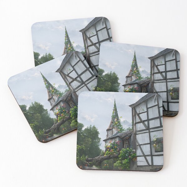 Item preview, The enchanted church by the river designed and sold by VisionaryAI.