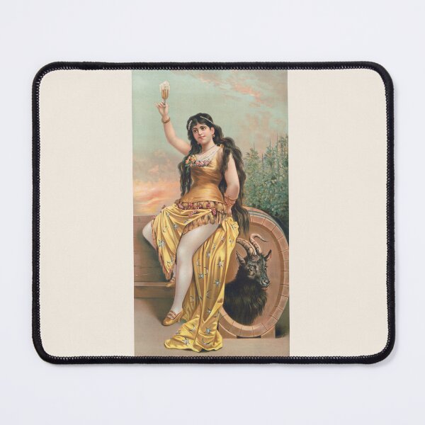 Item preview, Vintage Bock Beer Poster - Crescent bock no. 112 (1889) Henry Jerome Schile -Vintage goat Poster-Bock Beer designed and sold by TeeARTHY.