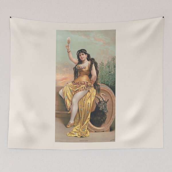 Item preview, Vintage Bock Beer Poster - Crescent bock no. 112 (1889) Henry Jerome Schile -Vintage goat Poster-Bock Beer designed and sold by TeeARTHY.