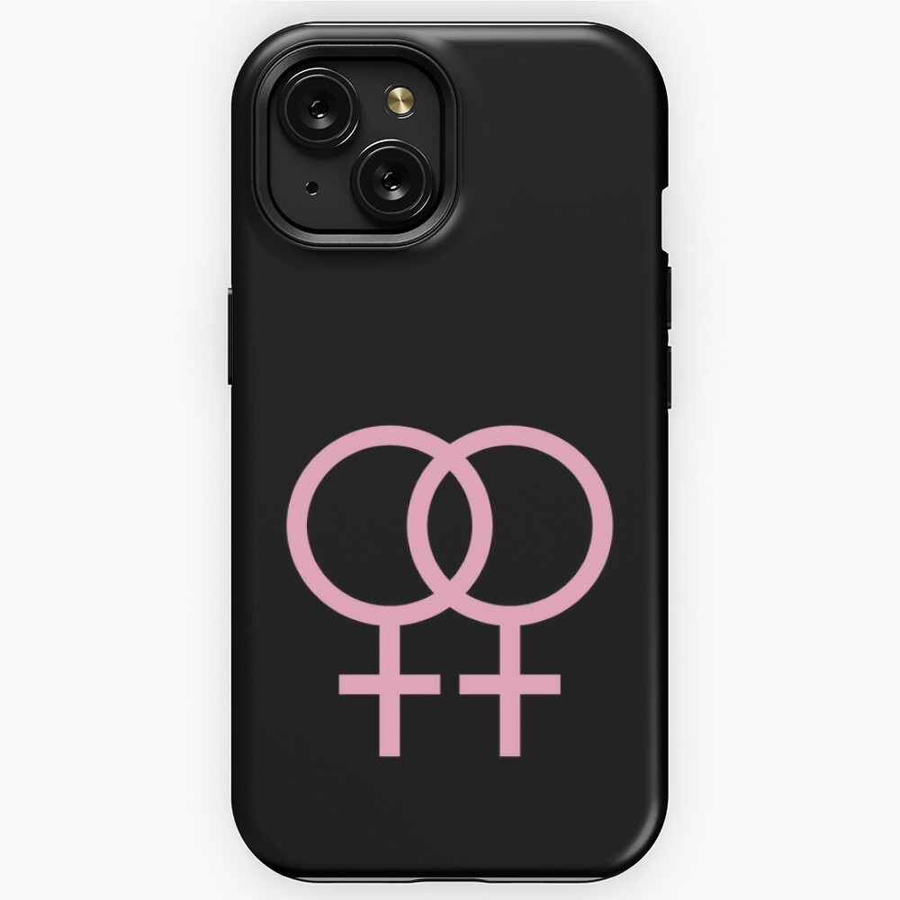 Pink Double Venus Lesbian Pride Symbol