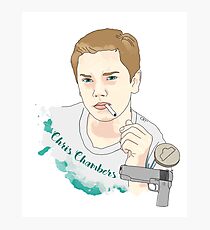 Chris Chambers (steht zu mir) Fotodruck
