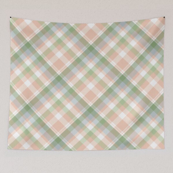 Item preview, mint and pink plaid designed and sold by MGuyerArt.
