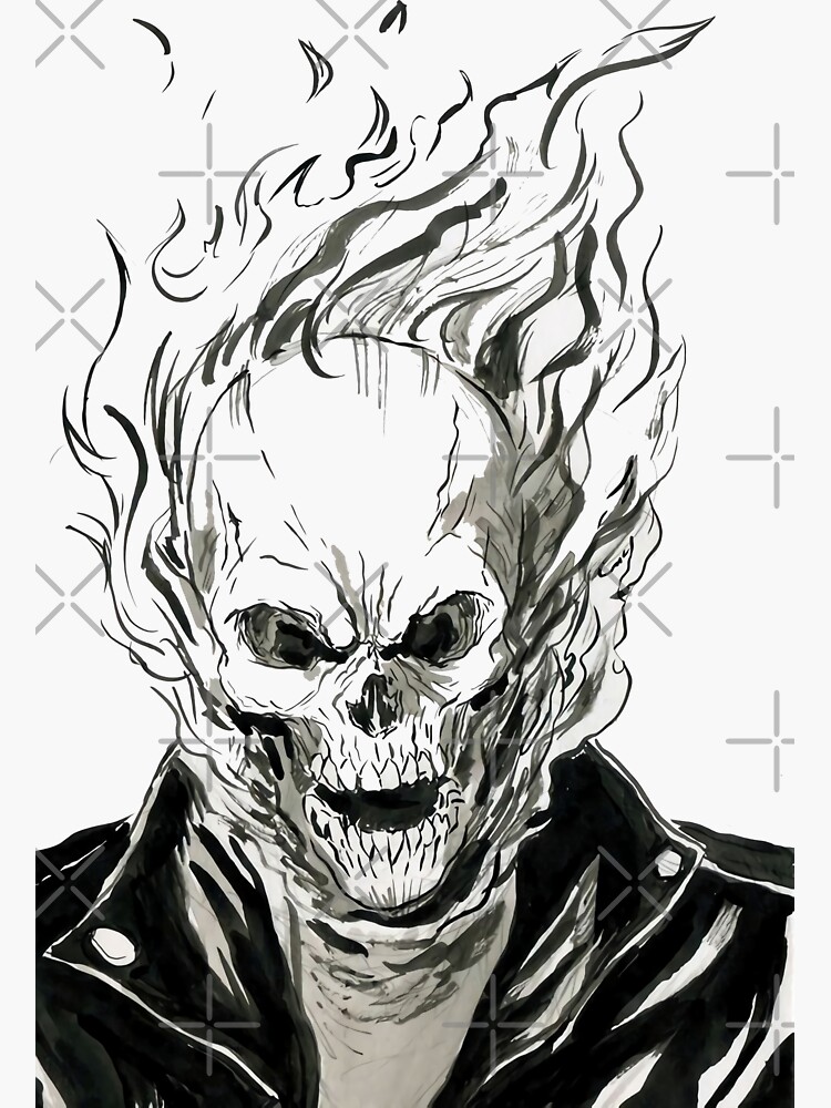 Ghost rider tattoo, Ghost rider  drawing, Ghost rider marvel