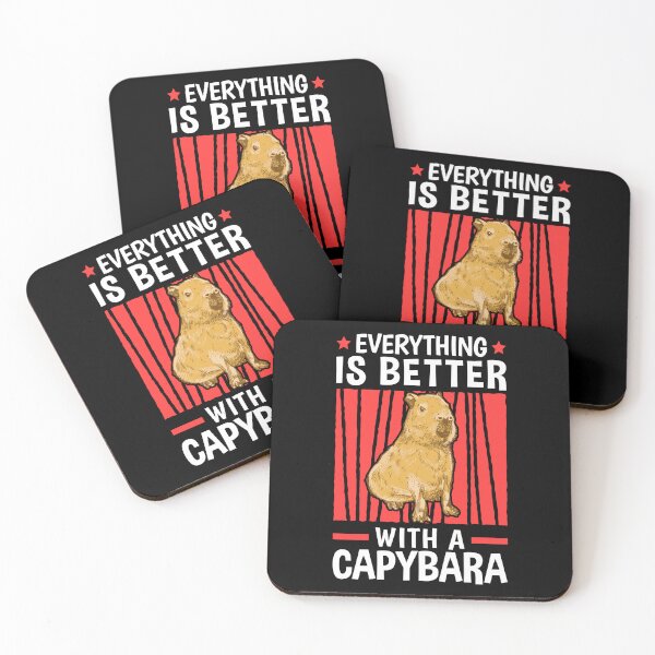 Item preview, Everything is better with capybaras capybara designed and sold by madgrfx.