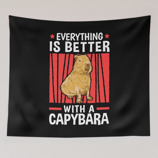 Item preview, Everything is better with capybaras capybara designed and sold by madgrfx.