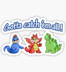 Gotta Catch 'em All - Neopets Sticker