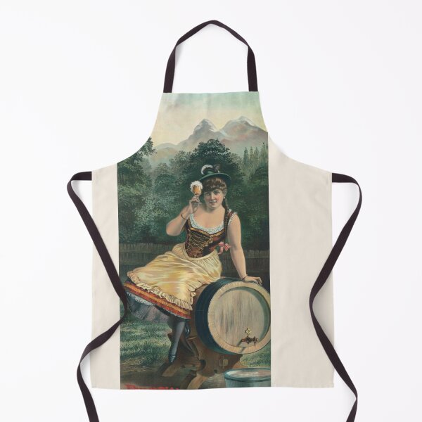 Item preview, Vintage Bock Beer Poster - Bavarian highland beer girl (1886) Henry Jerome Schile -Vintage goat Poster-Bock Beer designed and sold by TeeARTHY.