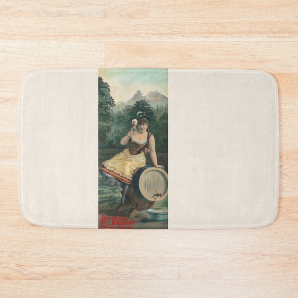 Item preview, Vintage Bock Beer Poster - Bavarian highland beer girl (1886) Henry Jerome Schile -Vintage goat Poster-Bock Beer designed and sold by TeeARTHY.