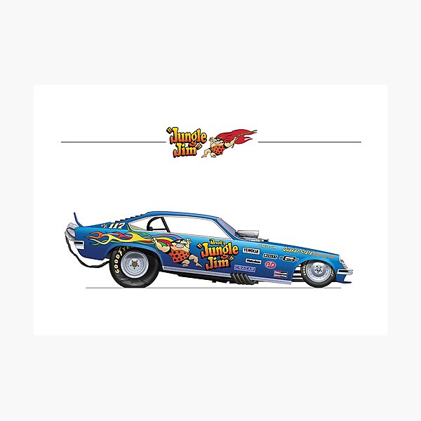Jungle Jim funny car Photographic Print
