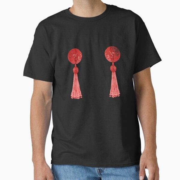 Sexy Burlesque Striptease Pasties Rot Classic T-Shirt