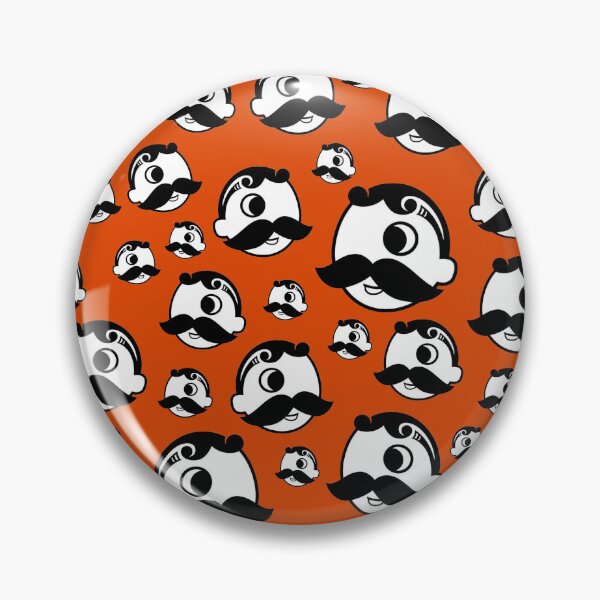 Item preview, Baltimore Maryland Icon Mustache Pattern Orange designed and sold by Draculaura2009.