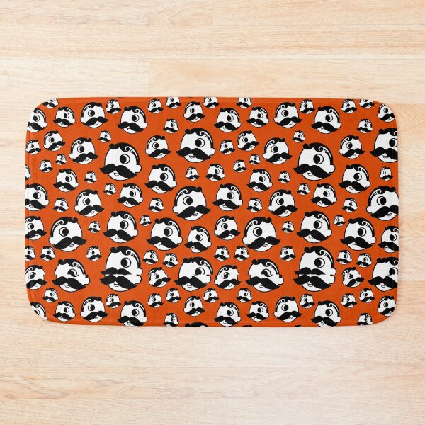 Item preview, Baltimore Maryland Icon Mustache Pattern Orange designed and sold by Draculaura2009.