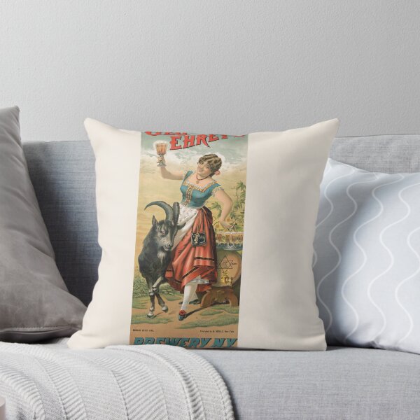 Item preview, Vintage Bock Beer Poster - Geo. Ehret’s brewery, Munich beer girl (1885) Henry Jerome Schile -Vintage goat Poster-Bock Beer designed and sold by TeeARTHY.